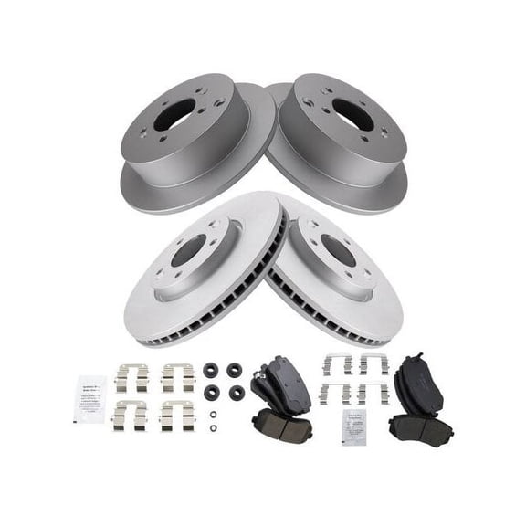 Front and Rear Brake Pad and Rotor Kit - Compatible with 2011 - 2016 Kia Sportage 2012 2013 2014 2015