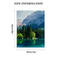 thumbnail image 2 of JRXY Nature Scenery Wall Art Decor Beautiful Landscape with Turquoise Lake Forest and Mountains Pictures Print on Canvas Modern Artwork Stretched Framed Ready to Hang 12x16 in, 2 of 5