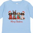 thumbnail image 4 of Inktastic Merry Christmas Dachshund Dogs Boys or Girls Long Sleeve Toddler T-Shirt, 4 of 5