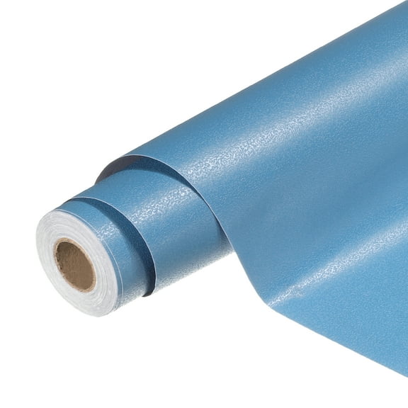 Uxcell Peel and Stick Wallpaper 22" x 197" Waterproof Frosted Wall Paper Light Blue