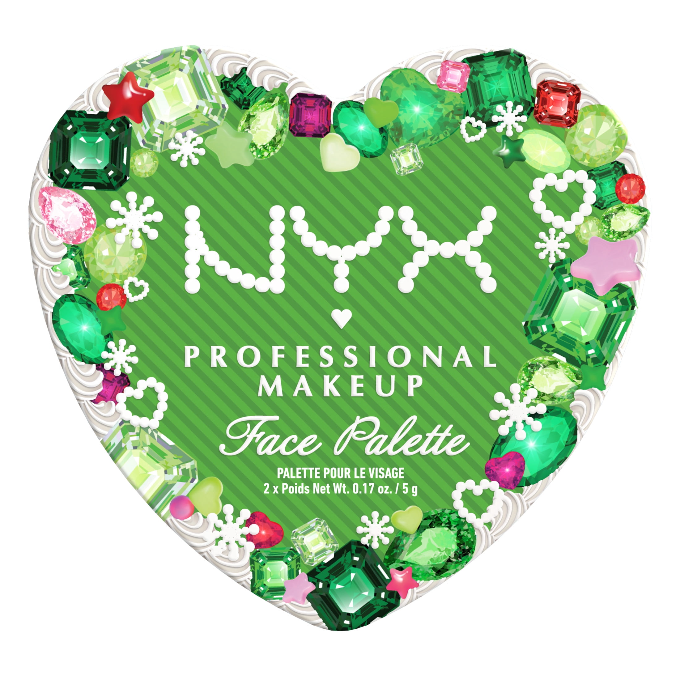 NYX Professional Makeup Holiday 2026 - Cheek Makeup Blush and Highlighter Face Palette, Hot Gem & Topaz, 1 kit