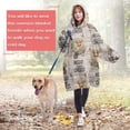 thumbnail image 4 of Beige Highland Cow Flower Cart Pattern Wearable Oversized Blanket,Wearable Blanket Hoodie for Adults,Cozy Hooded Blankets with Super Pockets,Super Warm Fuzzy Pullover for Women & Men, 4 of 6