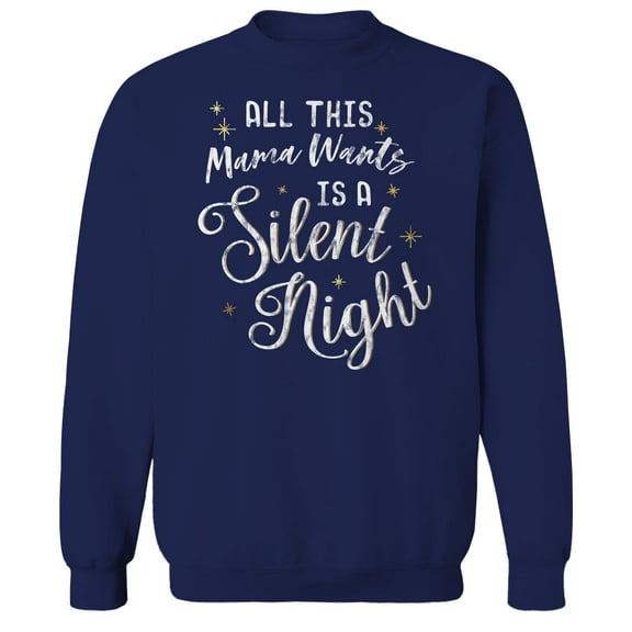 Haywood & Main All This Mama Wants Graphic Navy Men's Cotton Pullover Sweatshirt