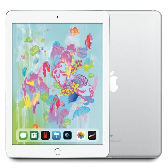 Restored 2018 Apple iPad 6 9.7" Display 32GB Storage WiFi Only MR7G2LL/A - Silver (Refurbished)