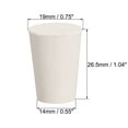thumbnail image 2 of White Tapered Shaped Solid Rubber Stopper for Lab Tube Stopper Size 1  5 Pcs, 2 of 5