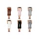 thumbnail image 3 of Pantalones capri para mujer, elegantes, con ojales metálicos, cintura elástica y corte acampanado., 3 of 9