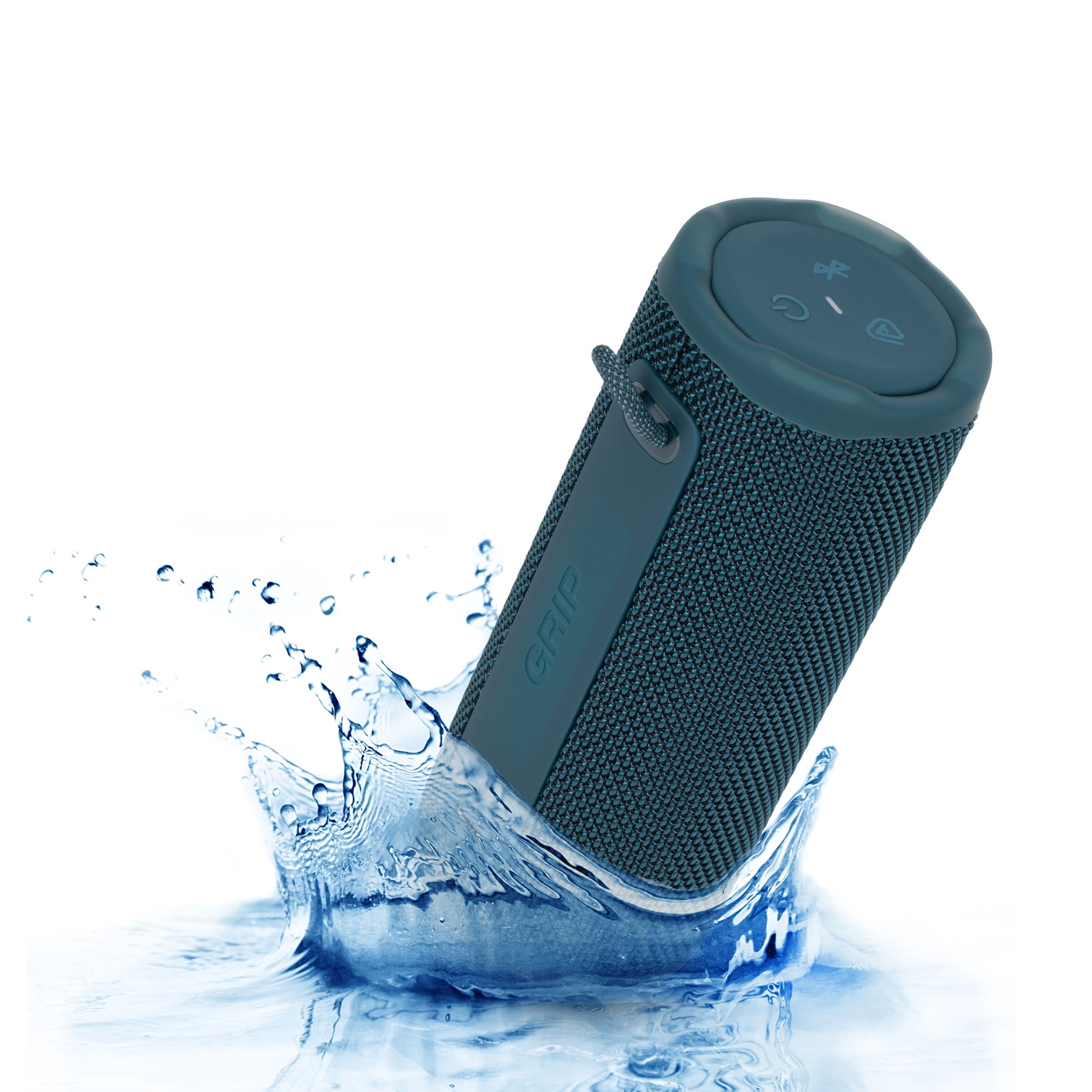 JBL Grip Portable Bluetooth Speaker Blue (JBLGRIPBE) – IP68 Waterproof & Dustproof | Bluetooth 5.4 | AI Sound Boost | 14-Hour Battery | Includes Carrying Case & Cleaning Cloth