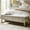 Beige, variant on Tina's Home 55" Upholstered Storage Bench with Soft-Close Lid, Extra Deep Hidden Storage Ottoman with Metal Legs for Bedroom Entryway, Beige