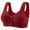 Red, variant on Women'S Comfortable And Sexy Transparent Shoulder Strap Cordless Backless Spongeless With Convertible Shoulder Straps Bra