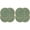 Green*8, variant on Braided Hand Woven Table Mats, 15 Inch Round Placemats Set of 8, Heat Resistant Non-Slip Wipeable Thin Edge Place Mats for Kitchen Dining Indoor Outdoor Use