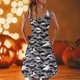 thumbnail image 2 of Vestidos de verano para mujer Playa Estampado de Halloween Sin mangas Cuello redondo Casual Vestido sin mangas suelto Pompotops ghjkhdj6189, 2 of 5