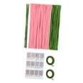 thumbnail image 4 of GUOOL Pipe Cleaner Flower Kit Soft Floral Wires for Family Art Project Activity Friend Kit for 10 tulips, 4 of 9