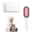 thumbnail image 2 of Long Bristles Pink Pet Brush Grooming Comb Soft Bristles Pet Grooming Brush for Massage Removal of Loose Tangled Hair, 2 of 5