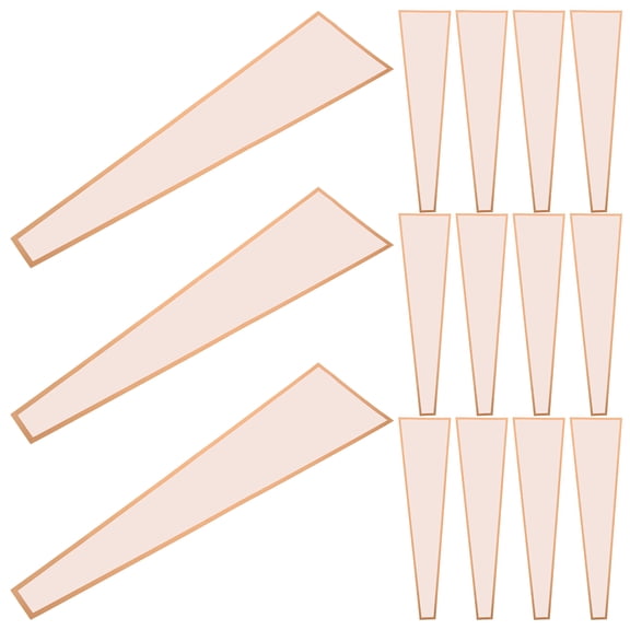 Bouquet Packaging Bag Floral Flower Wrapping Sleeve Opp Gift Bags Glass 50 Pcs Pink