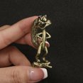 thumbnail image 2 of Brass Solid Squirrel Figurine Small Statue Home Ornament Figurines Collectibles, 2 of 6