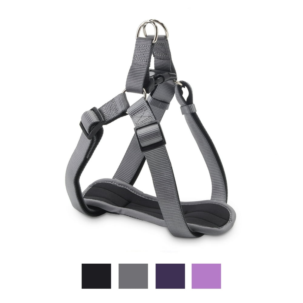 Vibrant Life Comfort Padded StepIn Dog Harness, Gray, 2236 in