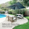 thumbnail image 3 of PURPLE LEAF 10 × 10 FT Patio Umbrella, Outdoor Cantilever Umbrella with Champagne Post, Hanging Offset Umbrella for Pool, Deck Garden, Grey, 3 of 14