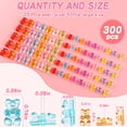 thumbnail image 3 of chalian-300Pcs SlimeCharms Kawaii Resin Gummy BearCharms3D Cute Nail Charm Beads Mini Flatback Luminous Animal Charm Bulk Resin Jewelry Making Embellishments Supplies for Cell Phone Scrapbooking DIY, 3 of 16