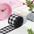 thumbnail image 5 of Christmas Ribbon for Gifts Buffalo Plaid Ribbon Xmas Gift Wrapping Big Bow Wreath Christmas Tree Outdoor Decor 2 Rolls, 5 of 6