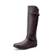thumbnail image 1 of Botas DREAM PAIRS TRACE para mujer, altas hasta la rodilla, con piel sintética marrón, talla 8, 1 of 8