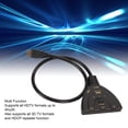 thumbnail image 4 of Multimedia HD Multimedia Interface Switch 3 In 1 Out 4K Support 3D 3 Port Video Switcher Selector For PC TV Projector, 4 of 8