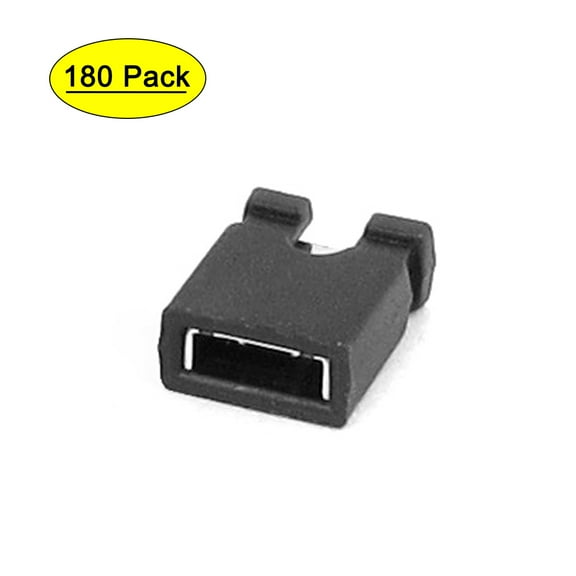 Unique Bargains 180 Pcs 2.54mm Standard PCB Shunts Short  Micro Jumper Cap