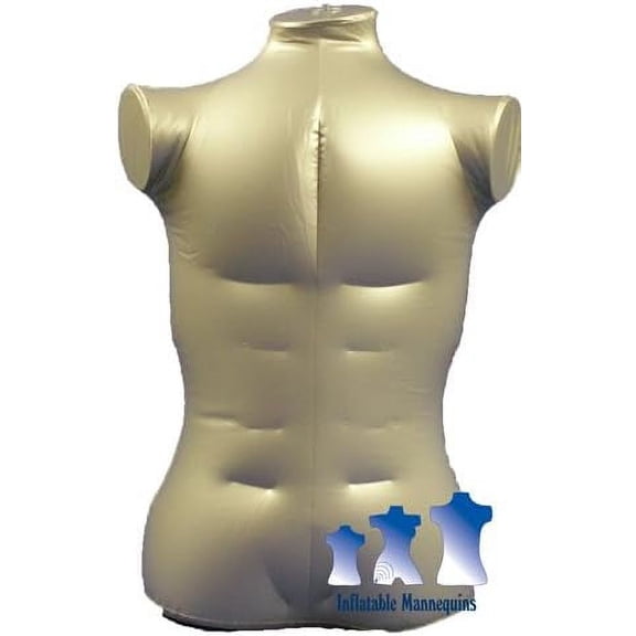 Male Torso, Extra Large, Silver