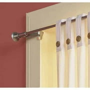 Smart Rods Twist and Shout Adjustable Tension Single Curtain Rod, 48 ...