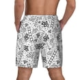 thumbnail image 3 of Kdxio Hand Drawn Snake Print Men's Swim Trunks with Compression Liner 7 Inch Inseam Quick Dry Swim Shorts, 3 of 7