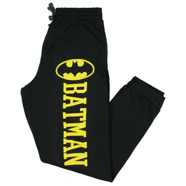 DC Comics Men's Batman Logo Jogger Style Sleep Lounge Pajama Pants