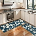 thumbnail image 3 of Kitchen Rugs Sets Of 2,Pioneer Flower Floral Print Pattern Anti Fatigue Kitchen Mat Rugs Non Slip Washable,Decorative Kitchen Floor Mats for Kitchen,Sink,Laundry,17"X47", 3 of 5