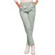 thumbnail image 1 of Pantalones de tartán a cuadros para mujer INSPIRE CHIC, elásticos, de cintura alta, rectos y largos, talla L, verde claro, 1 of 5