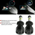 thumbnail image 4 of 2pcs Vehicle X7-COB 6500K H7 LED Headlight High Front Light Bulb Aluminum ABS, 4 of 8
