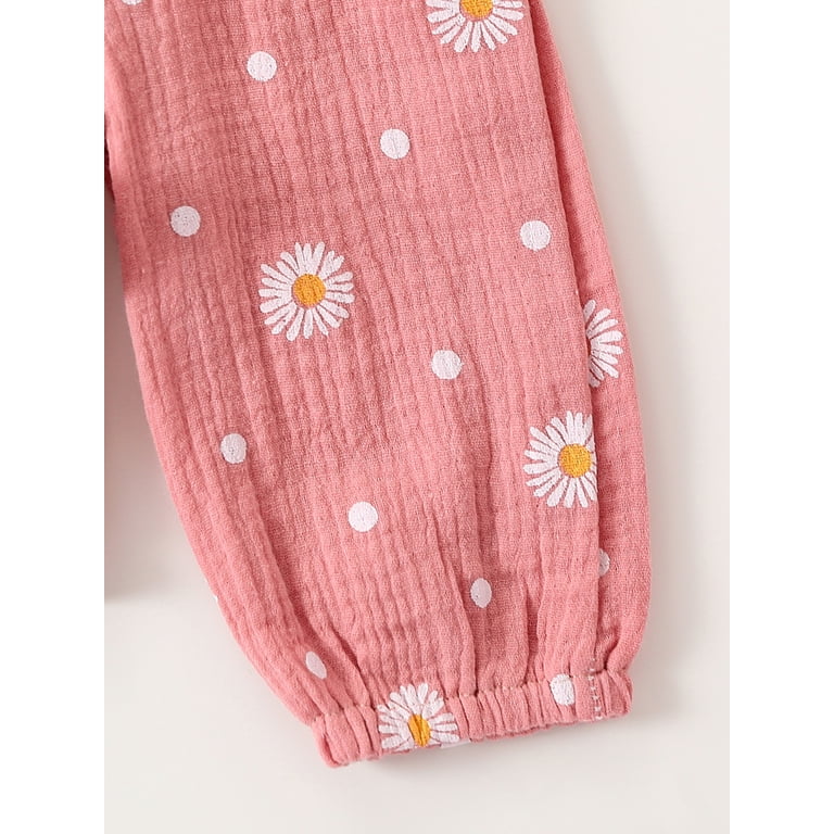 Loicainy Baby Girl Fall Outfit Set with Romper and Pants photo 8