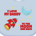 thumbnail image 4 of Inktastic I Love My Daddy to the Moon and Back Boys or Girls Baby Bib, 4 of 4