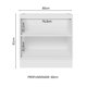 thumbnail image 3 of Gabinete Bajo Cocina Madesa Lux 80cm Sin Encimera BN Madesa, 3 of 5