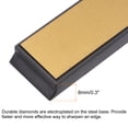 thumbnail image 3 of Uxcell 150mm x 20mm 1500 Grits Titanium Coated Diamond Whetstone Sharpening Stone 2 Pack, 3 of 5