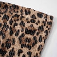 thumbnail image 6 of Landzoo One Glitter Tube Top With Animal Print Front Zipper Waist Cinching Cropped T Shirt For Fashion Faux Leather Spaghetti Strap Racerback Casual Clubwear Cozy Stylish Basic Tube Tops, 6 of 9
