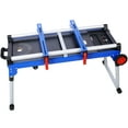 thumbnail image 3 of Olurrisa 5-in-1 Folding Workbench - Adjustable Height (16"-78") 500kg Capacity Miter Saw Stand/Dolly/Scaffold (Blue, Built-In Tool Tray), 3 of 9