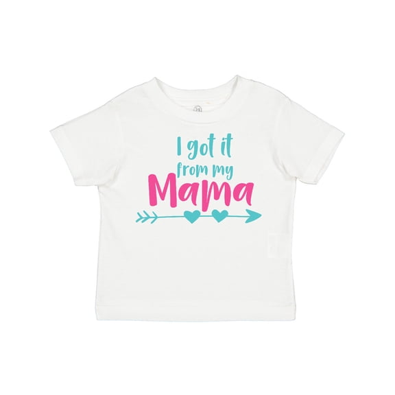 Inktastic I Got It from My Mama, Mom, Mother, Arrow, Hearts Boys or Girls Toddler T-Shirt