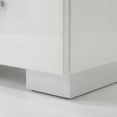 thumbnail image 5 of White High Gloss Nightstand with Contemporary Style and Storage Facility, 5 of 5