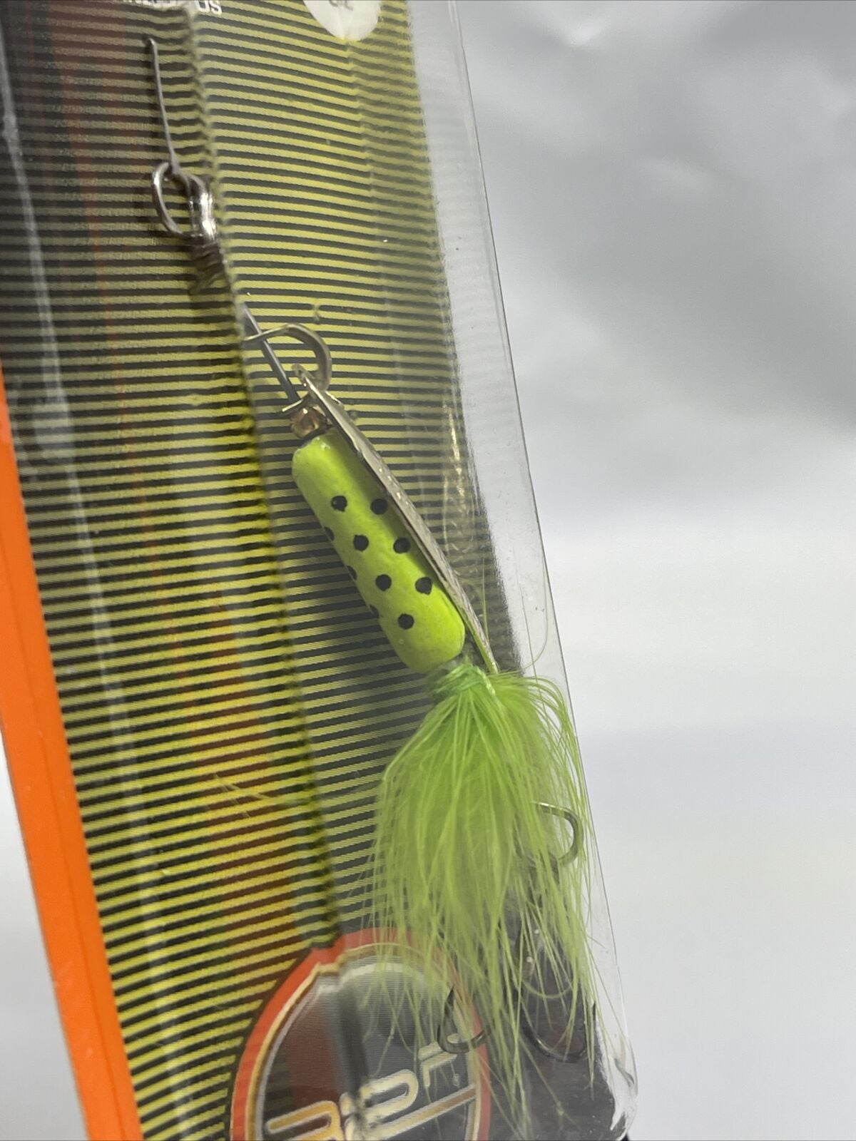 Ready2Fish Inline Spinnerbait Lure 1/16 oz  Chartreuse Dot