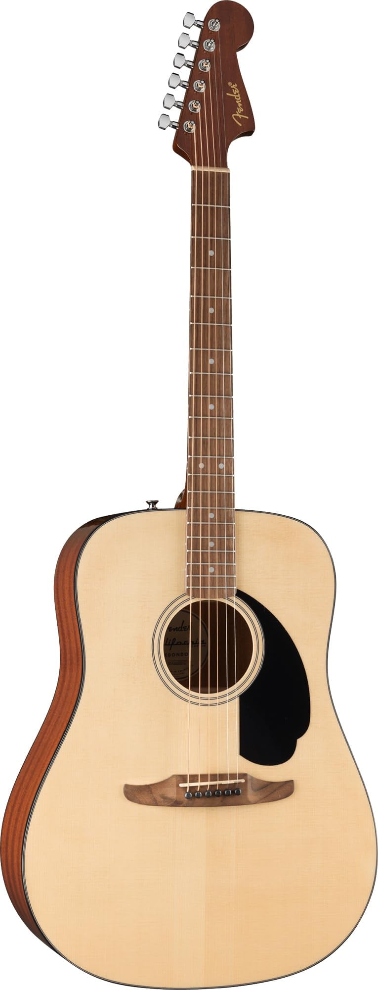 Fender California Standard Redondo Acoustic Guitar - Natural Bundle with Hard Case, Tuner, Strings, Strap, String Winder, Picks, and Austin Bazaar Instructional DVD