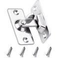 thumbnail image 1 of Security corner door lock stainless steel sliding door with screws, 1 of 5