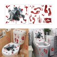 thumbnail image 2 of Pegatinas sangrientas de Halloween, calcomanías de pared con huellas de miedo, pegatina decorativa para ventana DIY, 2 of 5