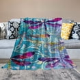 thumbnail image 2 of Chilfamy Rainbow Dragonflies Blanket Pink Purple Gradient Watercolor Bugs Blanket Dragonfly Decor Flowers Throw Blanket,Rustic Aesthetic Animal Farmhouse Decor Dragonfly Gifts for Women 60x80in, 2 of 6