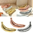 thumbnail image 2 of Mirrored Discos Banana Fruit Sculpture Glittering Reflective Ornaments for Parties Weddings and Dance Floor Decoration, 2 of 9