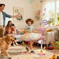 thumbnail image 4 of Adjustable Kids Karaoke Machine with Flashing Stage Lights and Singing Microphone for Educational Musical Play, 4 of 5