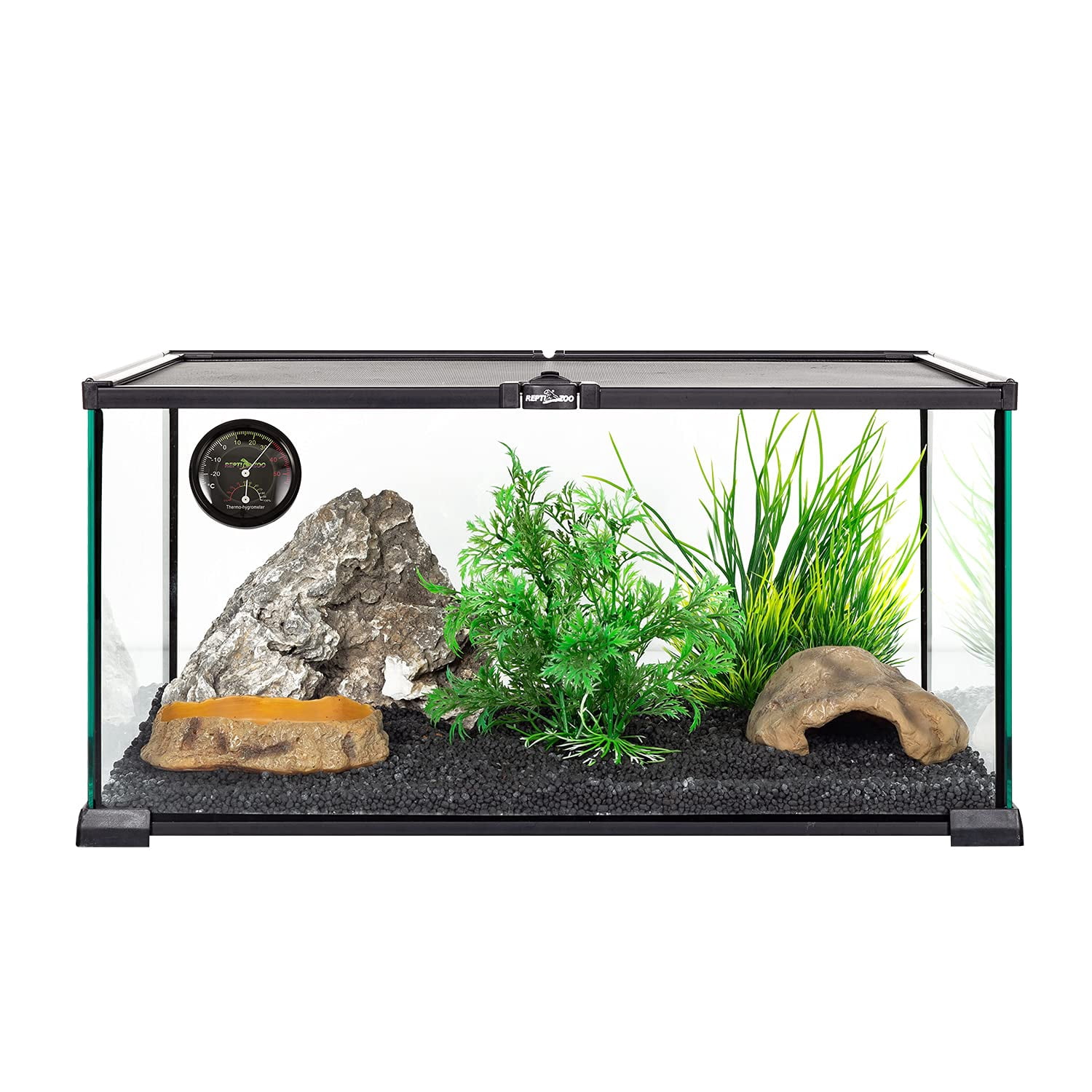 Reptile Terrarium Thermometer Hygrometer Dual Gauges Pet Rearing Box Reptile Thermometer and Humidity Gauge