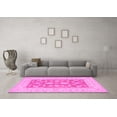 thumbnail image 3 of Ahgly Company Indoor Round Oriental Pink Traditional Area Rugs, 8' Round, 3 of 4